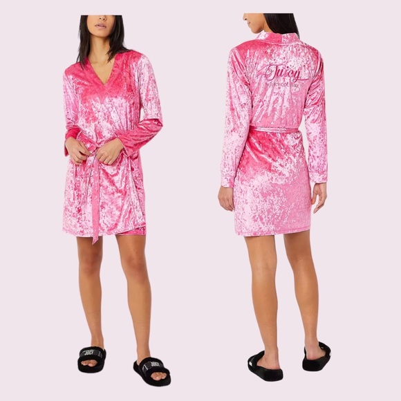 Juicy Couture | Intimates & Sleepwear | Juicy Couture Pink Crushed ...